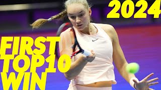 First Top 10 Win of Top 10 Tennis Players (2024 WTA)