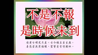 每人都要受的三種因果報應！不是不報時候未到！