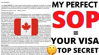 How to write PERFECT SOP for 🇨🇦 Canada🇨🇦  Study Visa | MY OWN STATEMENT OF PURPOSE | Piyush Canada