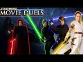 Rise Of The Skywalkers! (Movie Duels Remastered) Anakin, Luke and Rey vs Palpatine and Kylo Ren