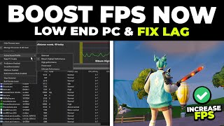 How to QUICKLY Boost FPS in Fortnite on Low End PCs 🖥️ | Fix FPS Drops \u0026 Stutters