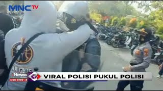 Viral, Polisi Pukul Polisi saat Amankan Demo Tolak UU Cipta Kerja di Jambi - LIM 21/10