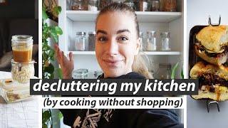 eating only pantry foods for 1 week // decluttering my kitchen by cooking without shopping