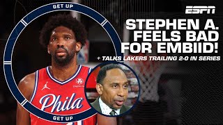 Stephen A. feels bad for Joel Embiid & believes Lakers are DONE in series vs. Nu