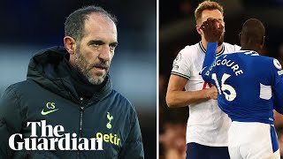 Spurs' Stellini defends Kane against 'cheat' taunts after red card draw with Everton