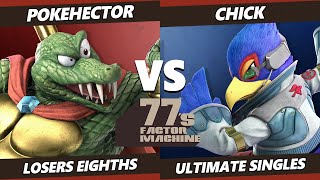 77s FM7 Top 8 - Chick (Falco) Vs. Pokehector (King K. Rool) SSBU Ultimate Tournament