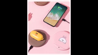 LINE FRIENDS Fast Wireless Charging Pad Brown Bear. LINE FRIENDS 快速无线充电板 布朗熊