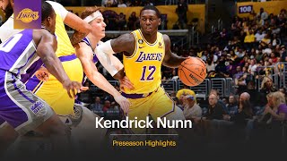 Kendrick Nunn's Combo Guard skills  | Lakers Preseason Highlights