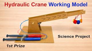hydraulic crane working model for science project exhibition - diy - diypandit | DIY pandit