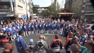 平成２５年 富岡八幡宮 例大祭  木遣り歌  子供神輿連合渡御　。