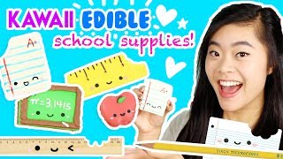 DIY Kawaii EDIBLE School Supplies!!! 📚😋 (Easy and Fun!)