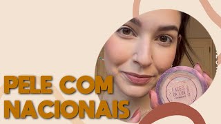 PREPARAÇÃO DE PELE COM PRODUTOS NACIONAIS #shorts