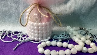 توزيعات السله بالخرز/أفكار رمضانيه/basket with beads 🧺