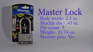 #305 Master Lock No.15 (How to pick a lock)