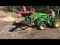 2008 morbark model 14 blizzard hydraulic drum chipper demo 2