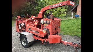 2008 Morbark Model 14 Blizzard Hydraulic Drum Chipper demo 2