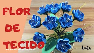 FLOR DE TECIDO - FABRIC FLOWER