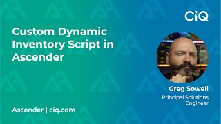 Custom Dynamic Inventory Script in Ascender