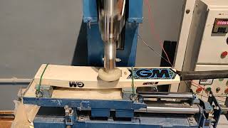 Machine knocking of Cricket bat