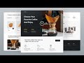 ☕ Create a Responsive Coffee Website Design Using HTML CSS & JavaScript
