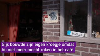 Gijs bouwde zijn eigen kroegje omdat hij niet meer in het café mocht roken - Nieuwe Streken Van Jo…