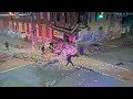 video fatal crash as fleeing car causes building collapse in baltimore