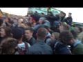 crazy danish people crowd surfing at distortion festival copenhagen denmark