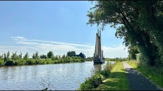 31 juli 2024, vanuit Burdaard op de fiets langs de Dokkumer Ee