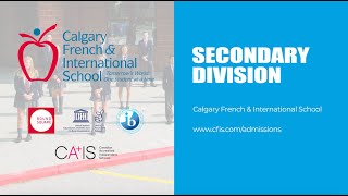 Calgary French \u0026 International School - Secondary Division Virtual Open House Tour