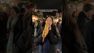 Everything I ate at a Nuremberg Christmas market in Germany 🌭🎄