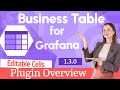 Business Table panel for Grafana 1.3.0 | Overview and tutorial for beginners