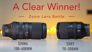 Sigma 100-400 mm vs Sony 70-300 mm - who's gonna win? 🤔 - Full Frame Zoom Lens Battle - 4K