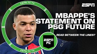 AN EMPTY QUOTE⁉ Kylian Mbappe's comments on PSG future says NOTHING! - Ale Moreno | ESPN FC