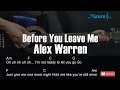 Alex Warren - Before You Leave Me Guitar Chords Lyrics