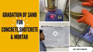 Sieve Analysis- Gradation of sand for concrete, Shotcrete \u0026 Mortar