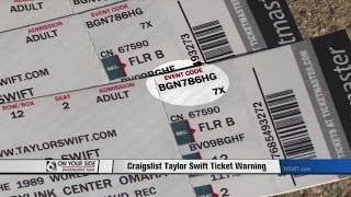 Craigslist Taylor Swift Ticket Warning