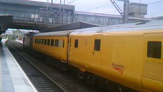 Network rail DVT 82111 TNT EWS 67025 working 5Z68 Test Train passing Stafford 09/06/2014