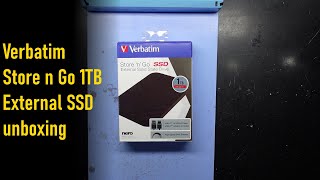 Verbatim Store n Go 1TB External SSD unboxing