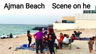 Ajman Cornich 😱 (Beach) Scene on he... | Ajman | U.A.E | with Me