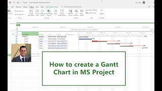 How to Create a Basic Gantt Chart in Microsoft Project 2022