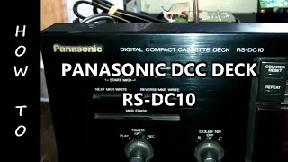 Panasonic Technics RS-DC10 DCC Player and looking at the usual capacitor problem