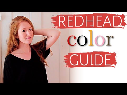 What color jewelry should redheads wear?