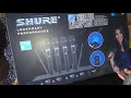 Unboxing Mic Wireless 4 Channel UHF SHURE X-1CO Mantab dicoba Suara Jernih.