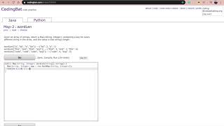 Map-2 (wordlen) Java Tutorial || Codingbat.com