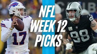 Free NFL Betting Picks Week 12 (All Sunday Games) NFL Best Bets | LINEUPS