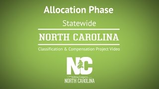 Allocation Phase - NC Classification & Compensation Project #2