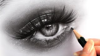 How to Draw Hyper Realistic Eyes - Tips for Drawing Eyelashes, Iris and Skin