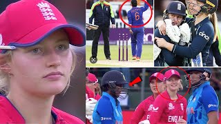 Watch, Charlie Dean makling fun of Deepti Sharma when she ran out in IND W vs ENG W T20 Match 2023