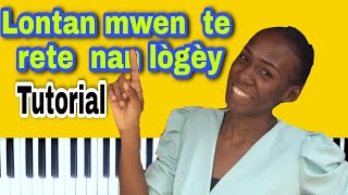 koman  jwe  lontan  mwen  te  rete  nan  lògèy  62 créole chant d'espérance sou  piano  (Tutorial )