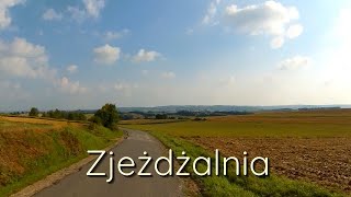 Zjeżdżalnia z widokiem na Pogórze Strzyżowskie